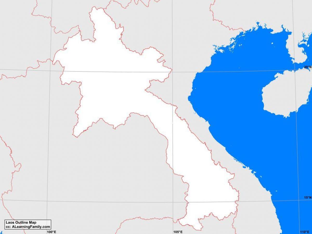 Mapa de laos esquema