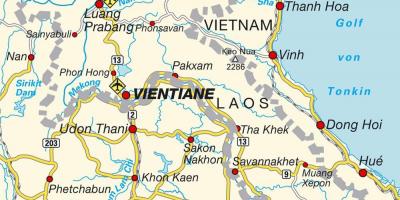 Los aeropuertos de laos mapa