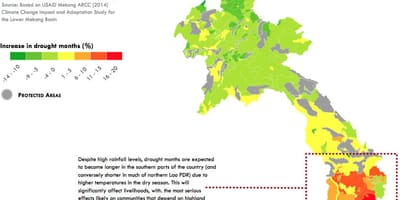 Mapa de laos climático