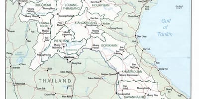 Mapa de viajes laos