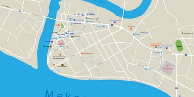 Pakse mapa de laos